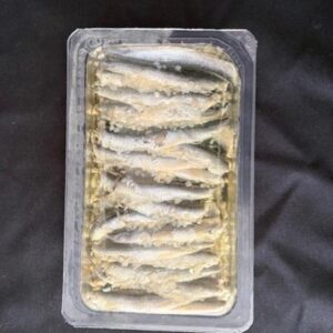 Marinated Anchovy Fillets with Garlic in Sunflower Oil200g